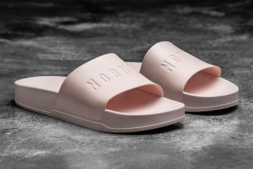 Pink Nobull Ivy Adjustabla Men's Slides | CA Y1188X